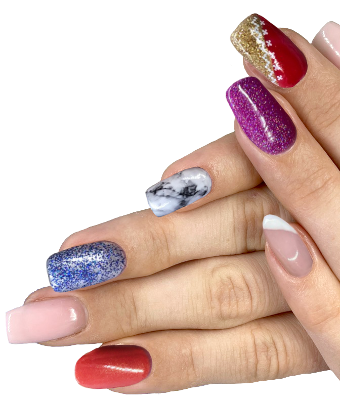 Airbrush Nageldesign Individuelles Nageldesign mit Airbrush-Technik im Nagelstudio Meerblick in Nürtingen